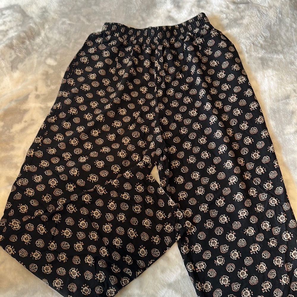 Hippie dress pants tight waste baggy legged